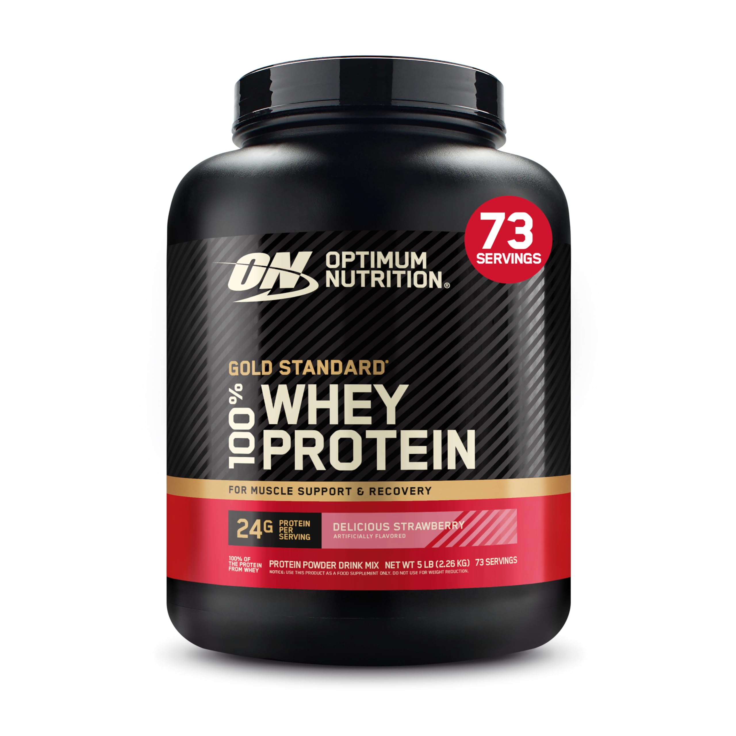 Optimum Nutrition 100% Whey Gold Standard 5lb Strawberry