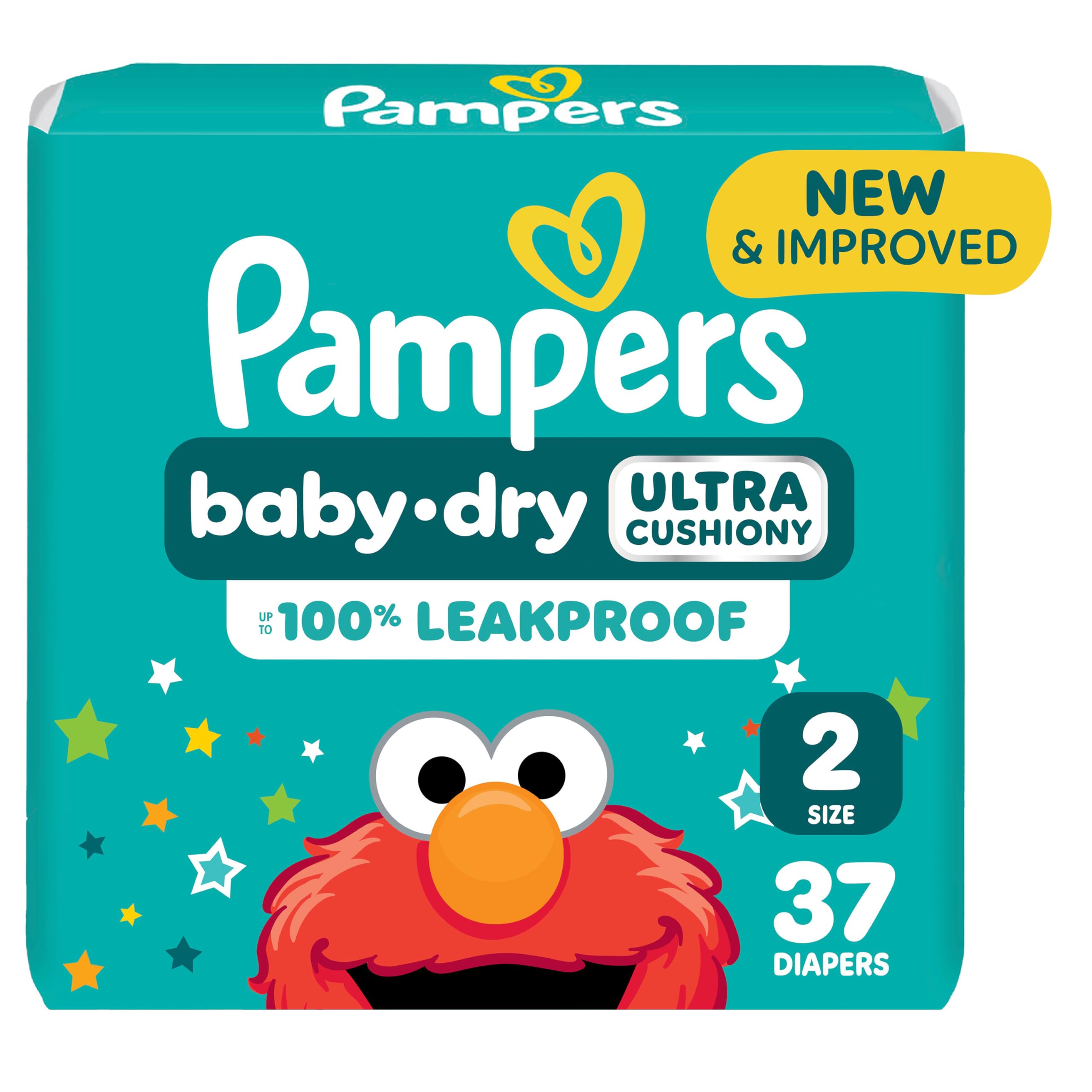 Pampers Baby Dry, Diapers, Size 2, 37 Count