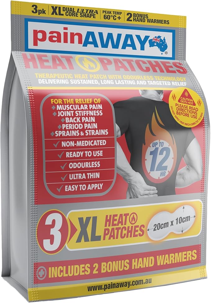 Pain Away Heat Patch XL 3 Pack