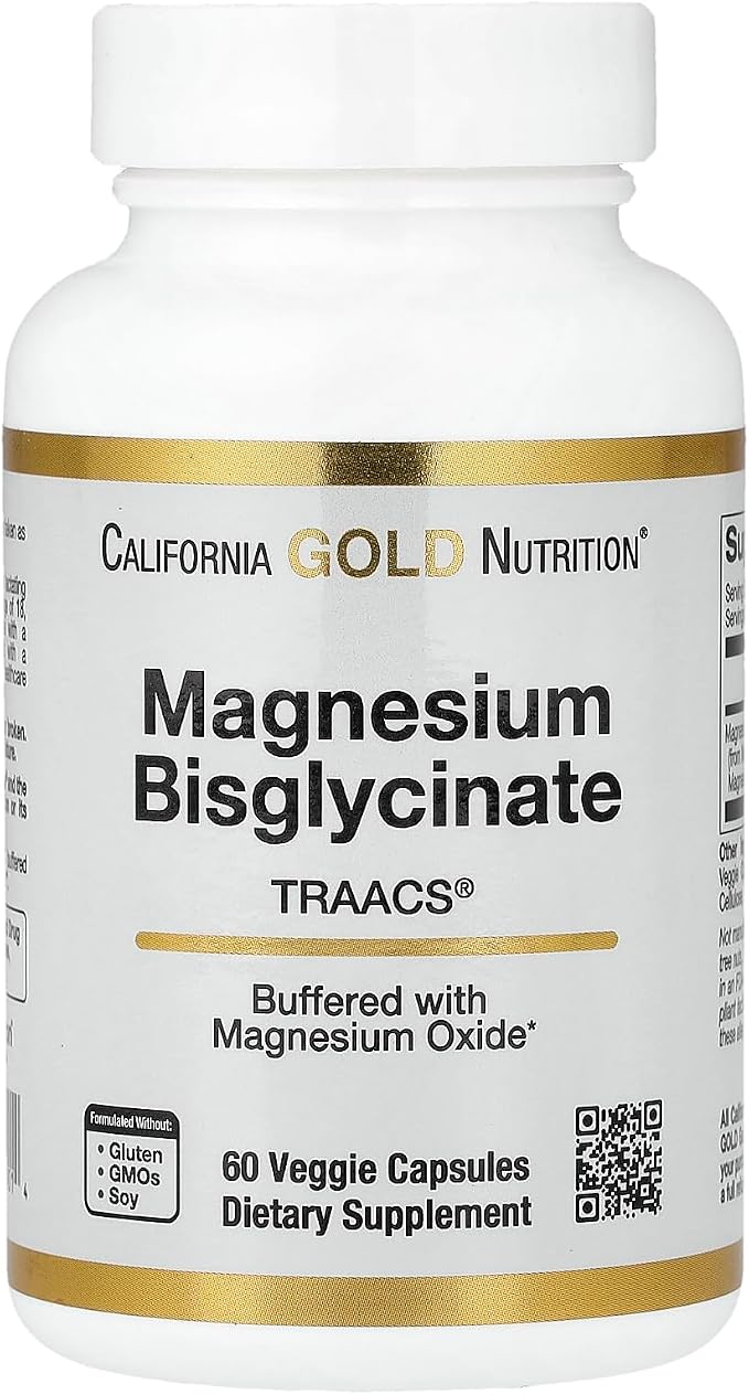 California Gold Nutrition, Magnesium Bisglycinate, 240 Veggie Capsules