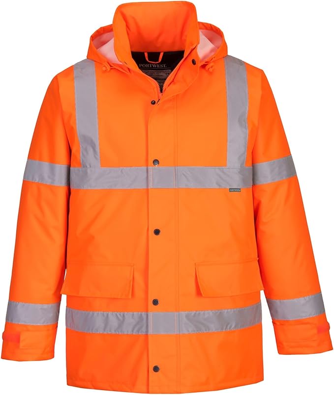 Portwest Hi-Vis Traffic Jacket - Orange - L
