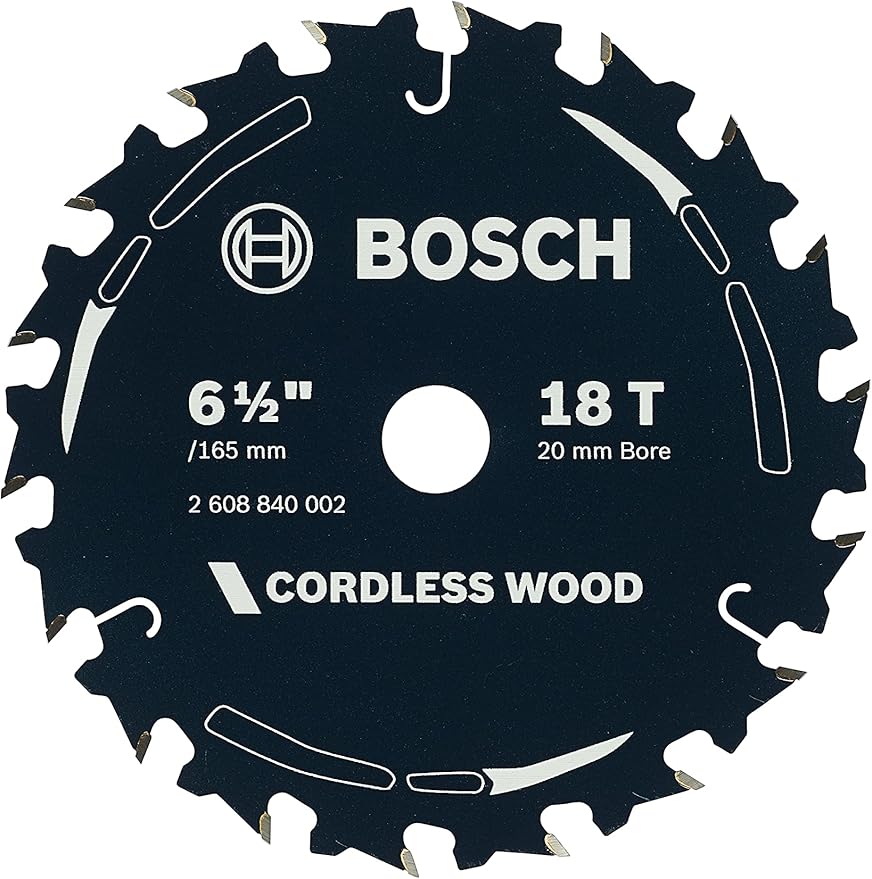 Bosch 165mm 18T TCT Circular Saw Blade for Wood Cutting - Cordless Wood by Total Tools