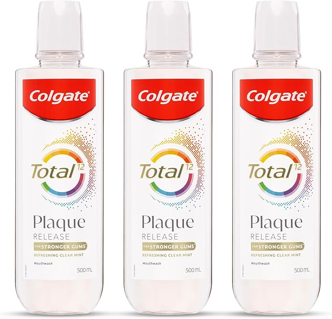 Colgate Total Plaque Release Refreshing Clear Mint Mouthwash 500 ml