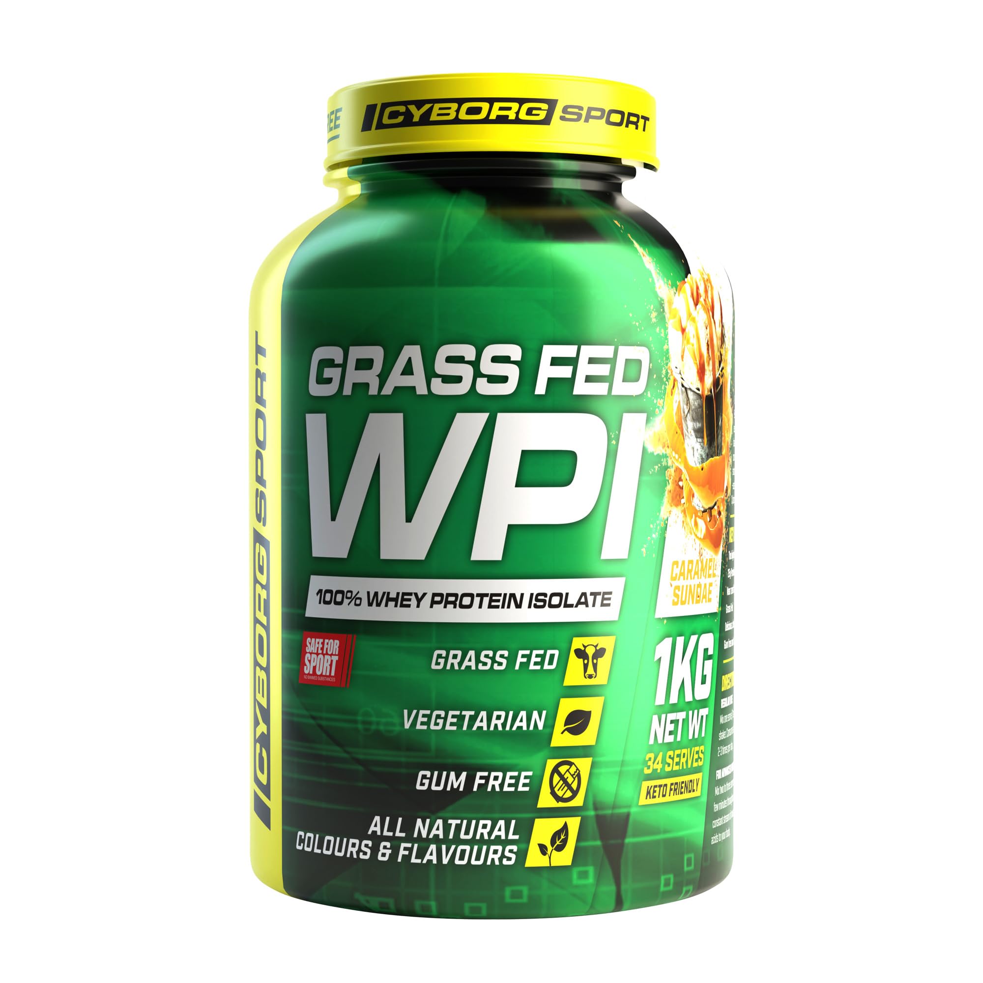 Cyborg Sport Grass FED WPI 1kg / Caramel Sundae