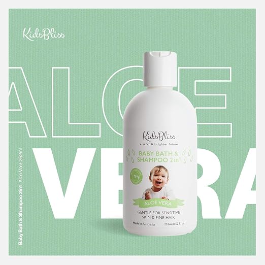 Kids Bliss Baby Bath & Shampoo 2in1 Aloe Vera 252ml