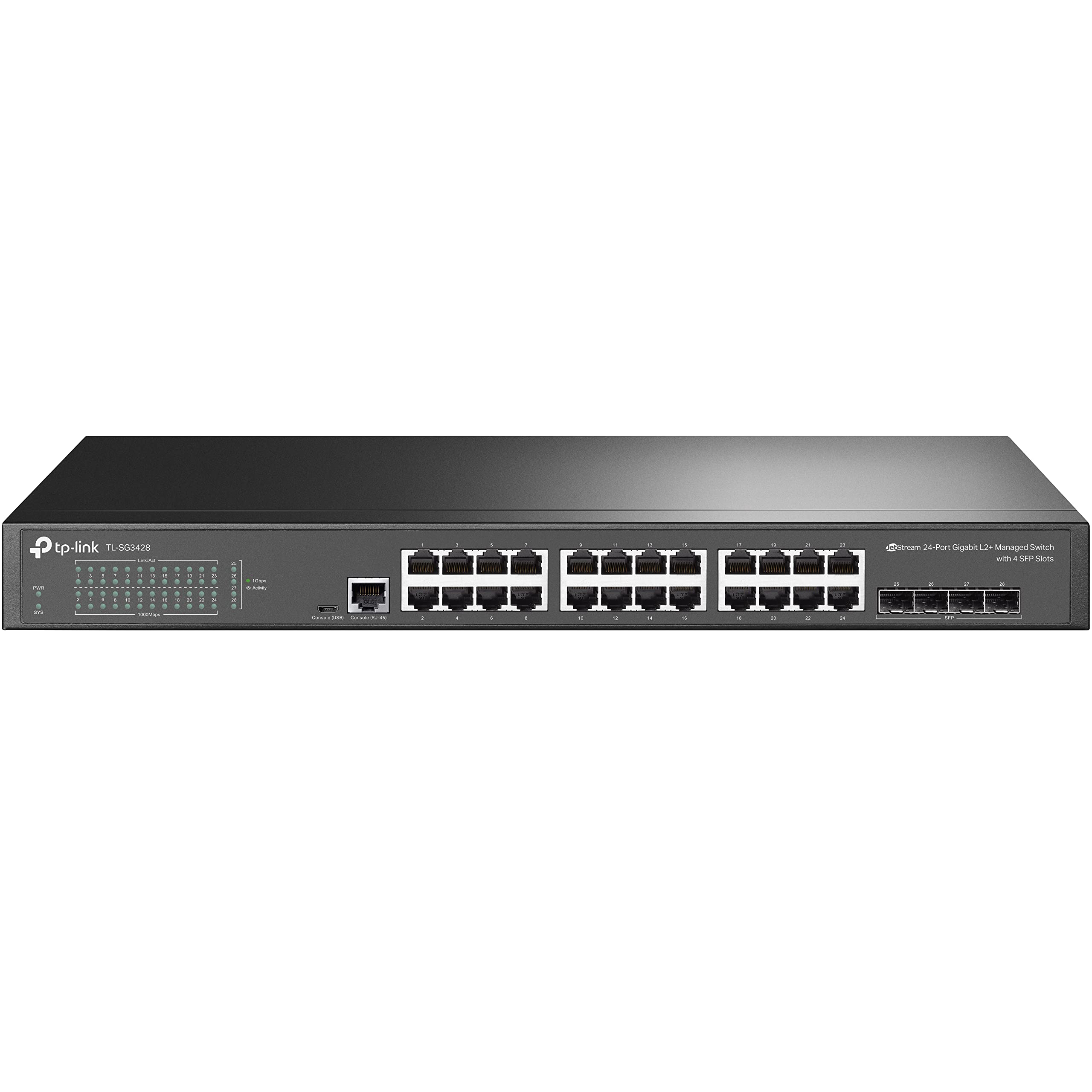 TP-Link TL-SG3428 Jetstream 24-Port Gigabit L2 Managed Switch with 4 SFP Slots