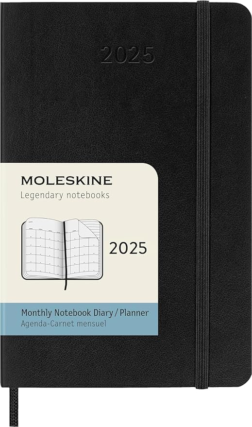 Moleskine 2025 Soft Cover Monthly Diary Pocket