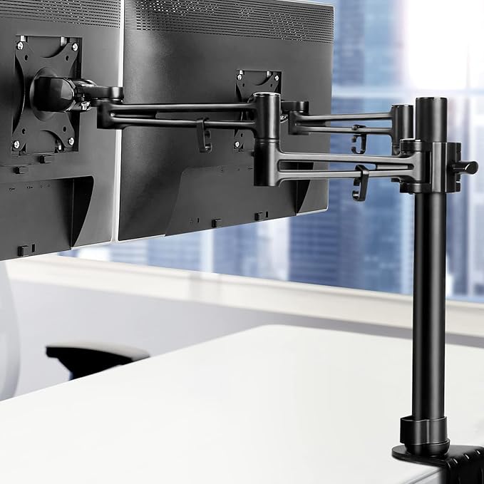 Artiss Monitor Arm Mount Dual Black