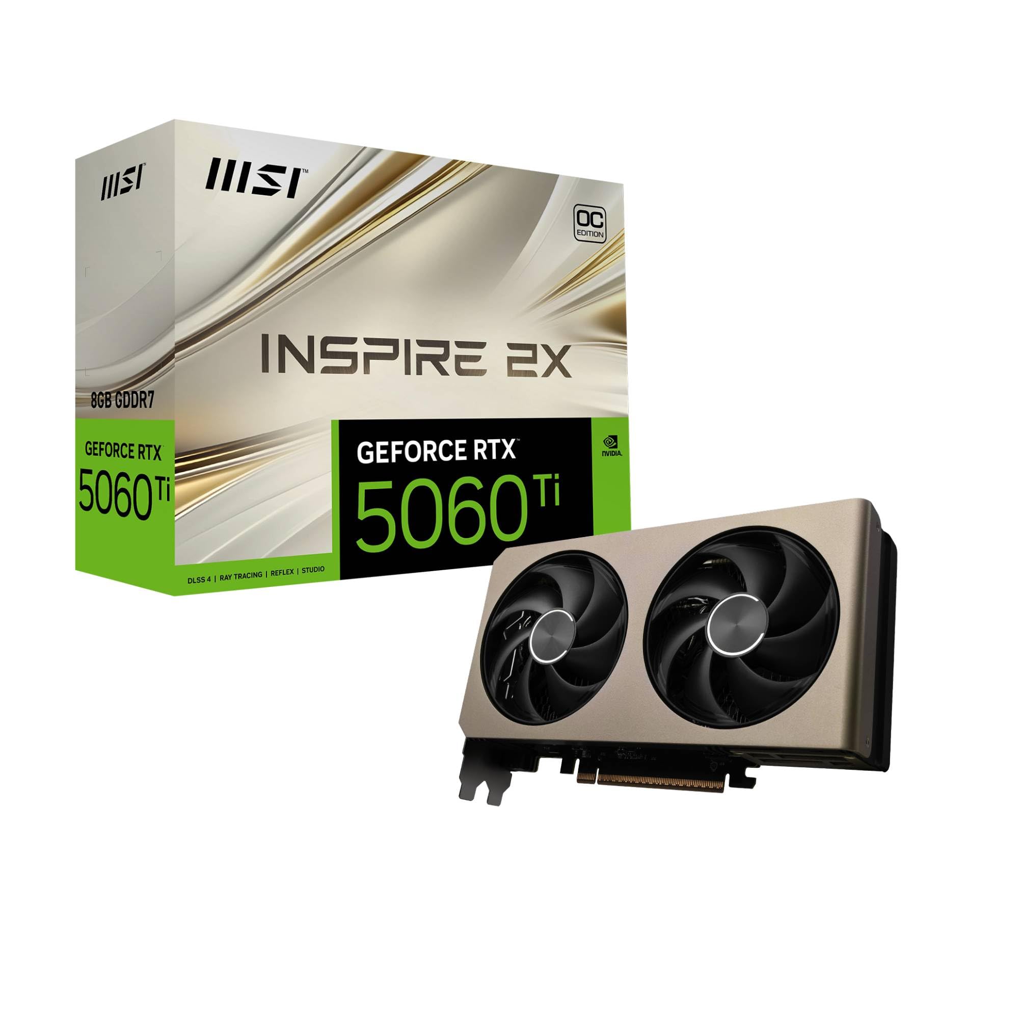 MSI GeForce RTX 5060 Ti Inspire 2x OC 16GB GDDR7