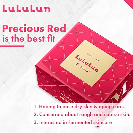 Lululun Precious Sheet Mask Moist (Red) 4FB 32 Sheets