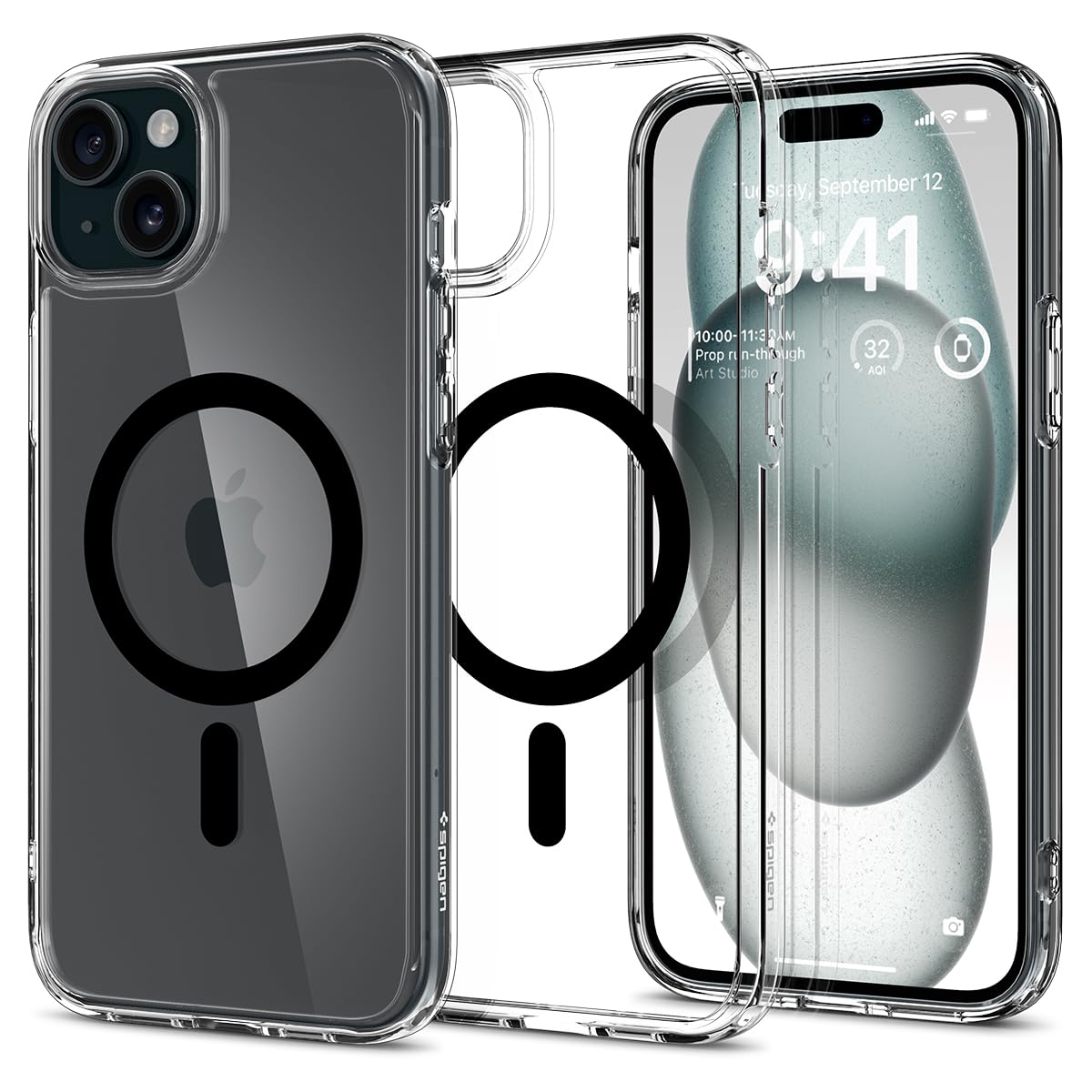 SPIGEN Ultra Hybrid MagFit Case iPhone 15 Plus - Black