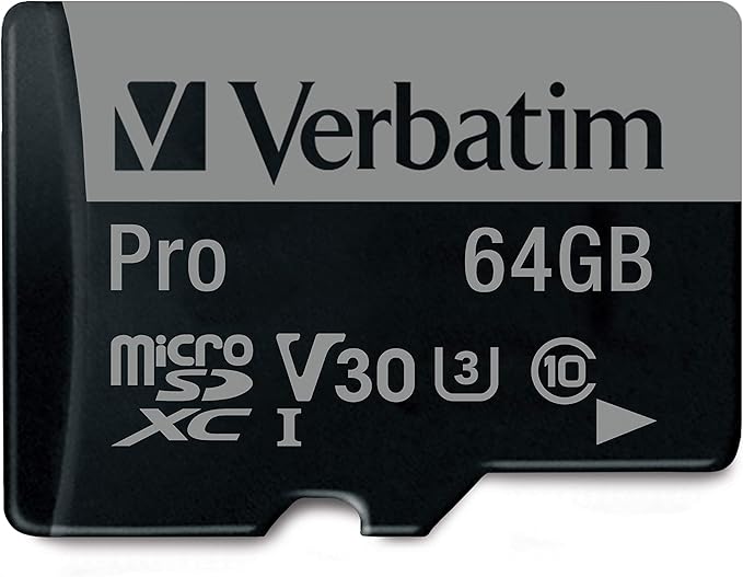 Verbatim Pro microSDXC U3 64GB SD Card