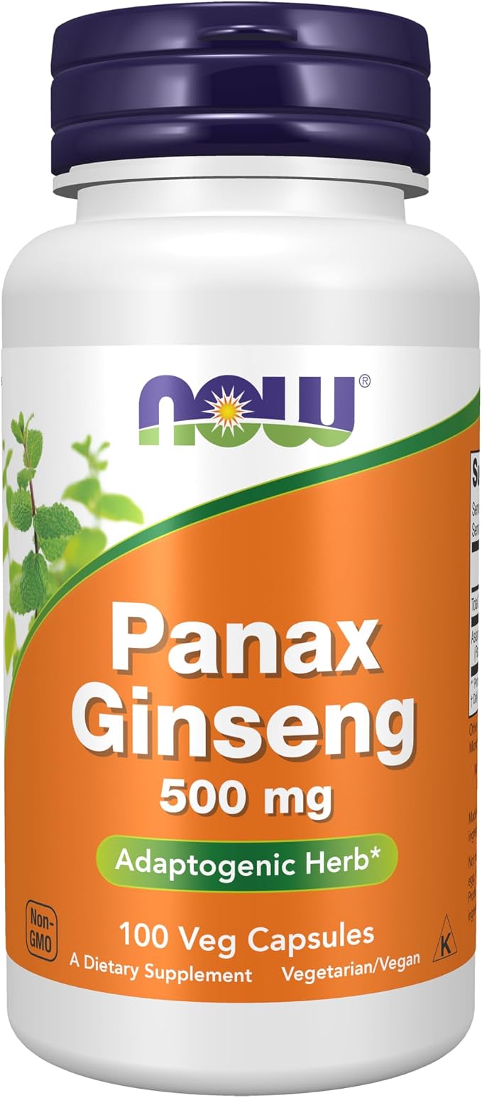 Now Foods Panax Ginseng 500 MG Capsules 250