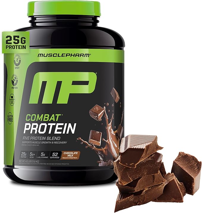 MusclePharm Combat Protein Powder - 4lbs Chocolate Milk