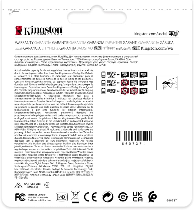 Kingston Industrial 16GB microSDHC Card