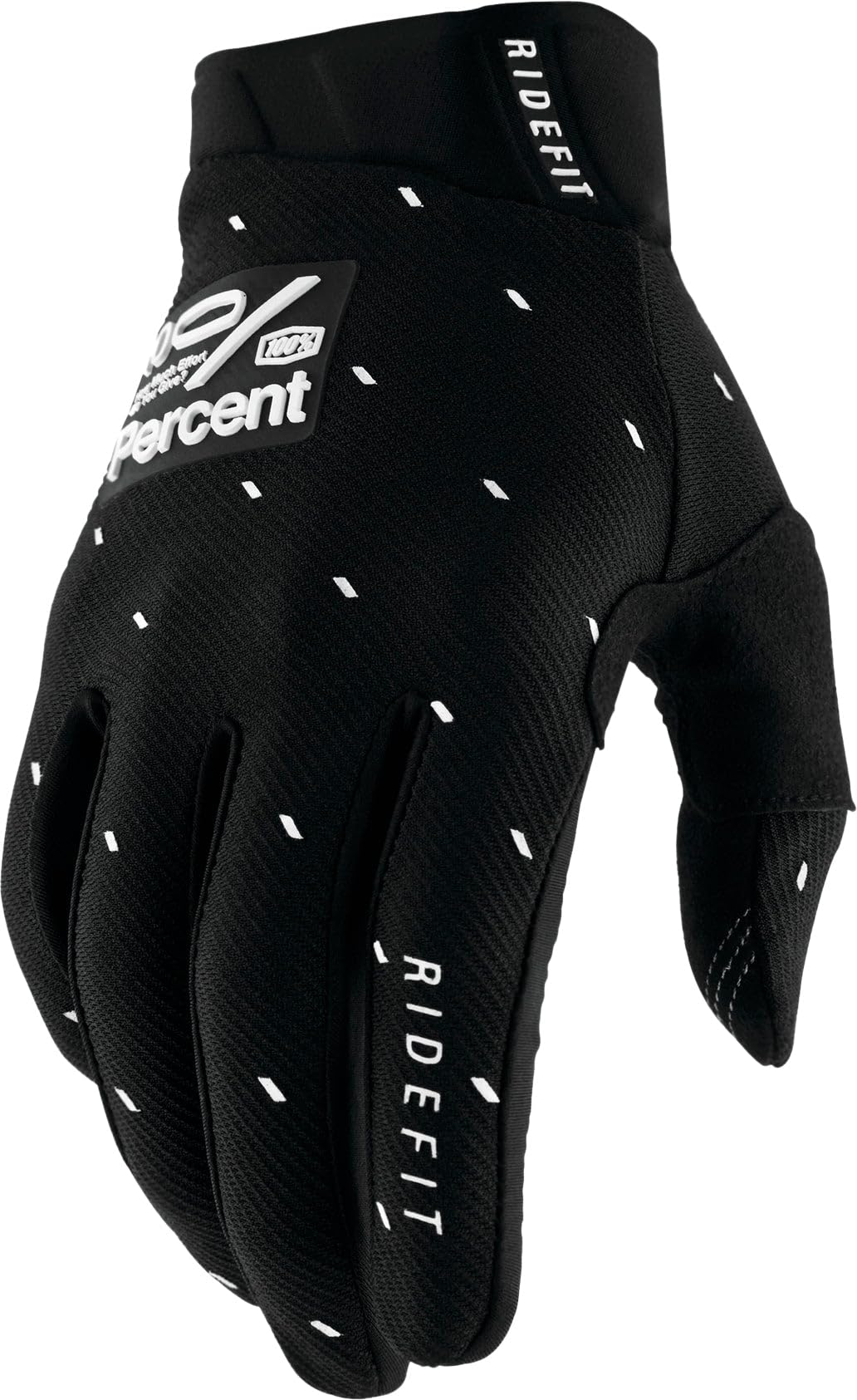 100% Ridefit Gloves in Slasher Black