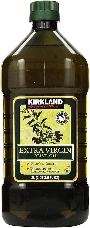 Kirkland Signature 100% Spanish Extra Virgin Cold Extracted Olive Oil Kosher, 3L