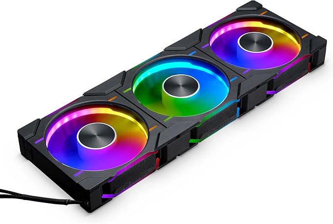 Phanteks D30 120mm PWM Fan Digital RGB Black Reversed 3 Pack