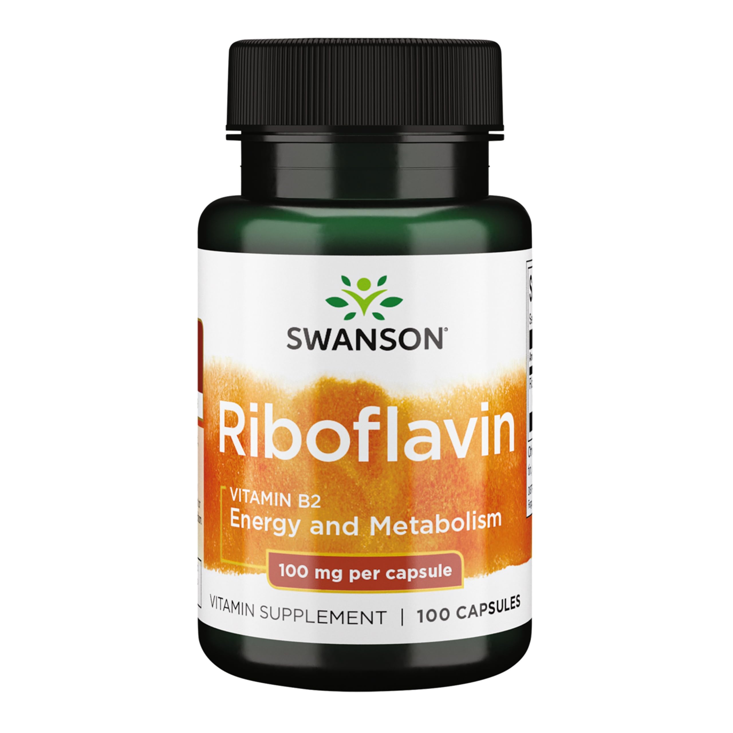 Swanson Riboflavin Vitamin B-2 100 MG 100 Capsules