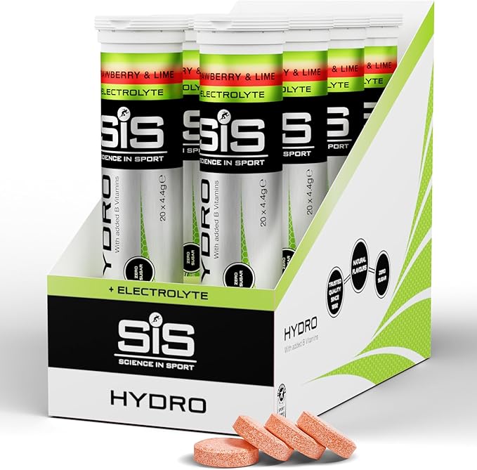 Sis Go Hydro Tablet 20 x 4G Tablets 8 Pack Strawberry Lime