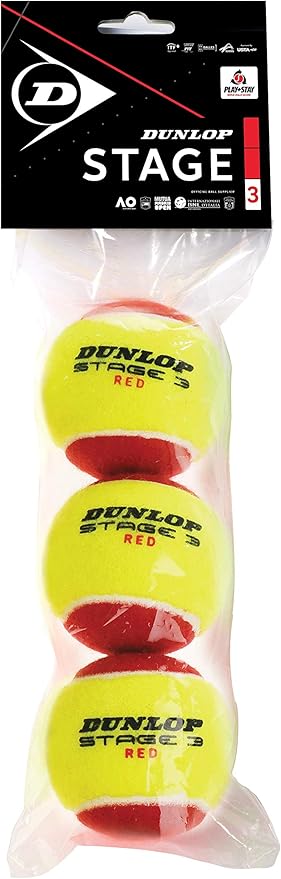 Dunlop Stage 3 Red Tennis Ball - 12 Pack