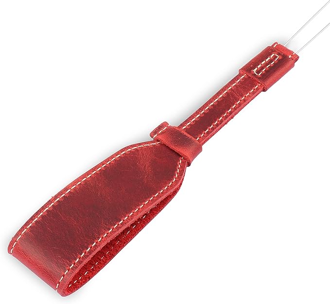 MegaGear SLR, DSLR Genuine Leather Camera Wrist Strap (Red)