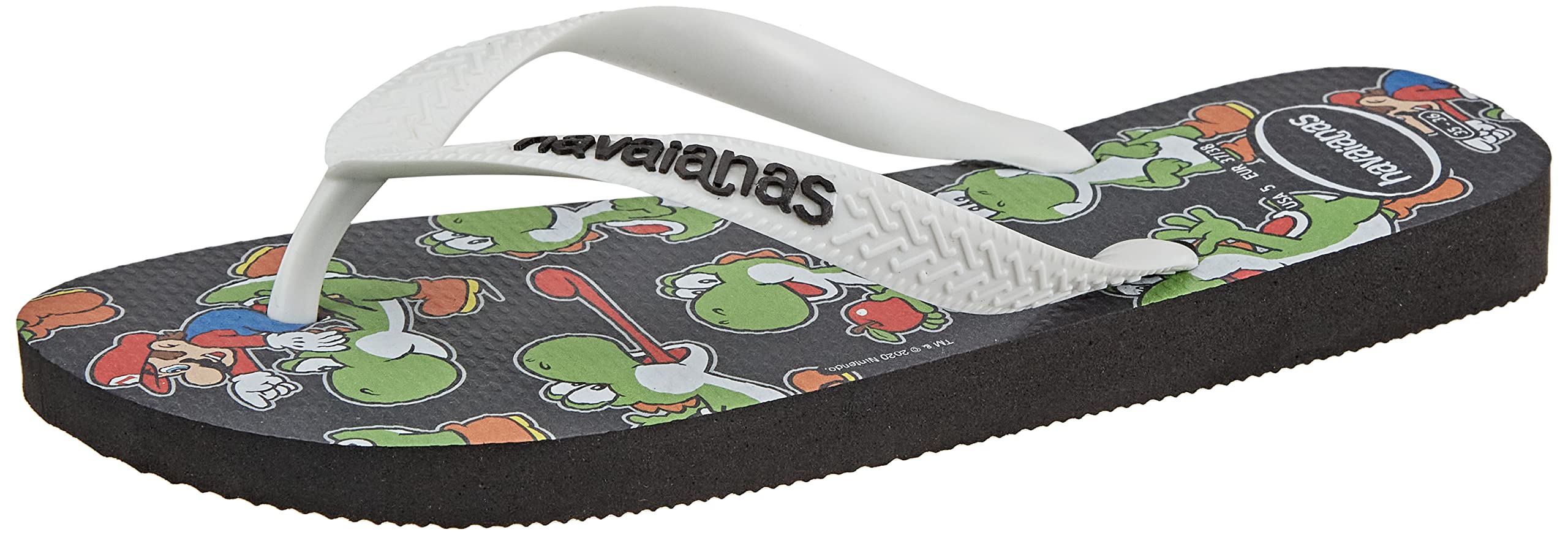 Kids Top Mario Thongs Steel Grey/Grey / 25-26