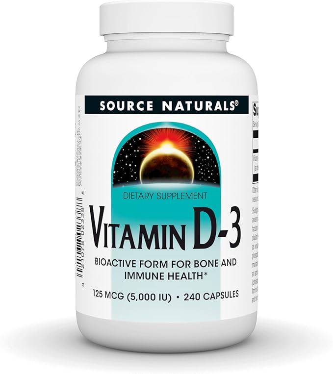 Source Naturals Vitamin D-3 5000 IU - 120 Capsules