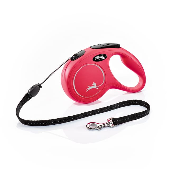 Flexi Classic Retractable Cord Dog Lead Red - Medium