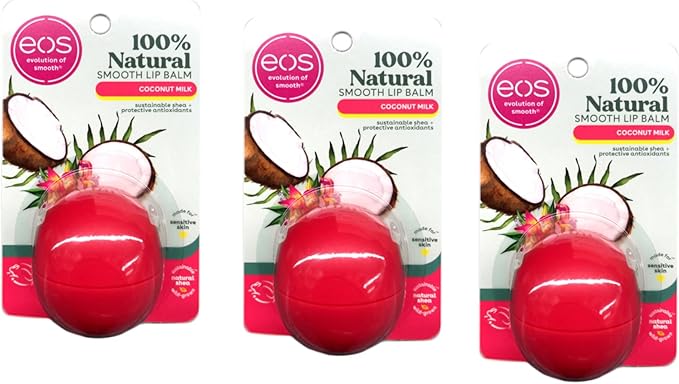 EOS Visibly Soft Lip Balm Sphere, Coconut Milk, 0.25 Ounce