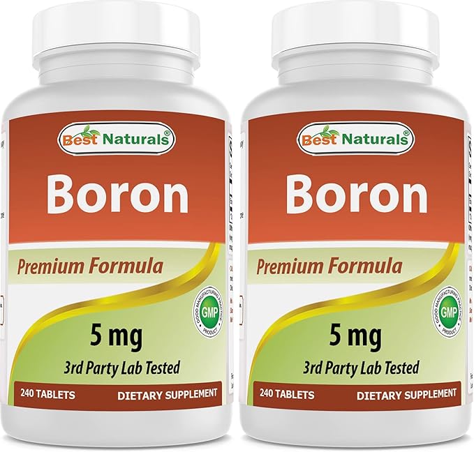 Best Naturals Boron Supplements 5 MG 240 Tablets