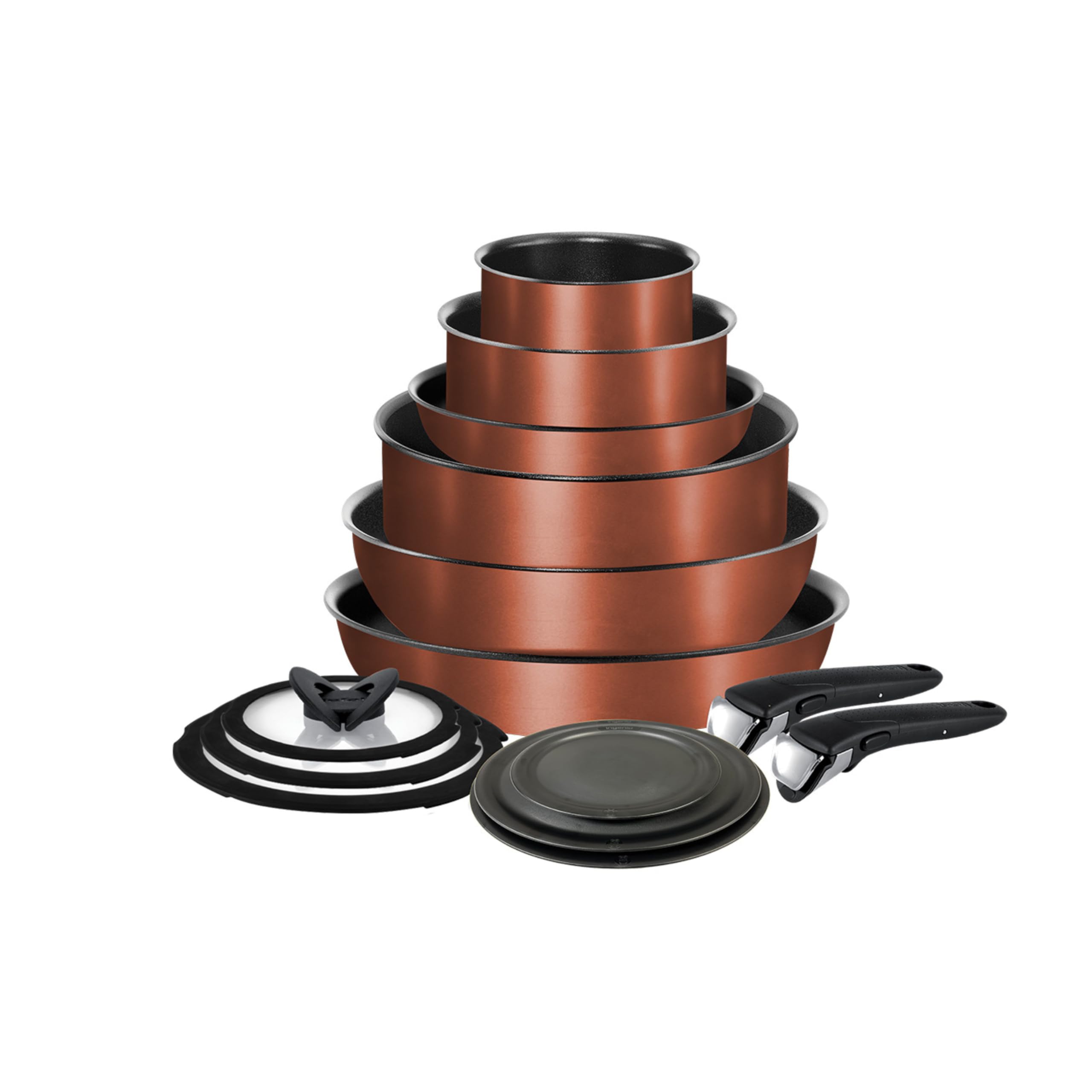 T-Fal Ingenio Nonstick Cookware Set 14 Piece, Induction, Oven Broiler Safe 500F, Cookware, Pots and Pans, RV, Camping, Oven, Broil, Dishwasher Safe,