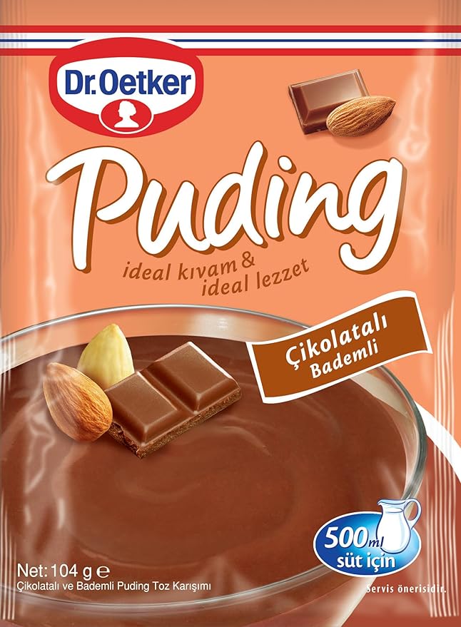 Dr Oetker Chocolate and Almonds Pudding Powder Mix Cikolatali Bademli 150g