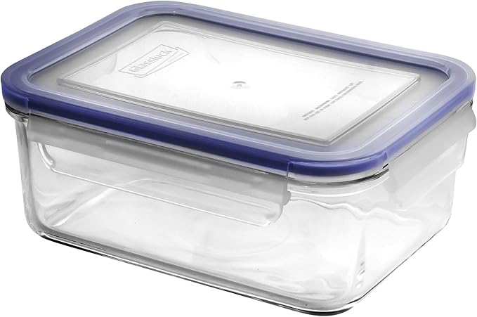 Glasslock Rectangular Tempered Glass Food Container 1090ml