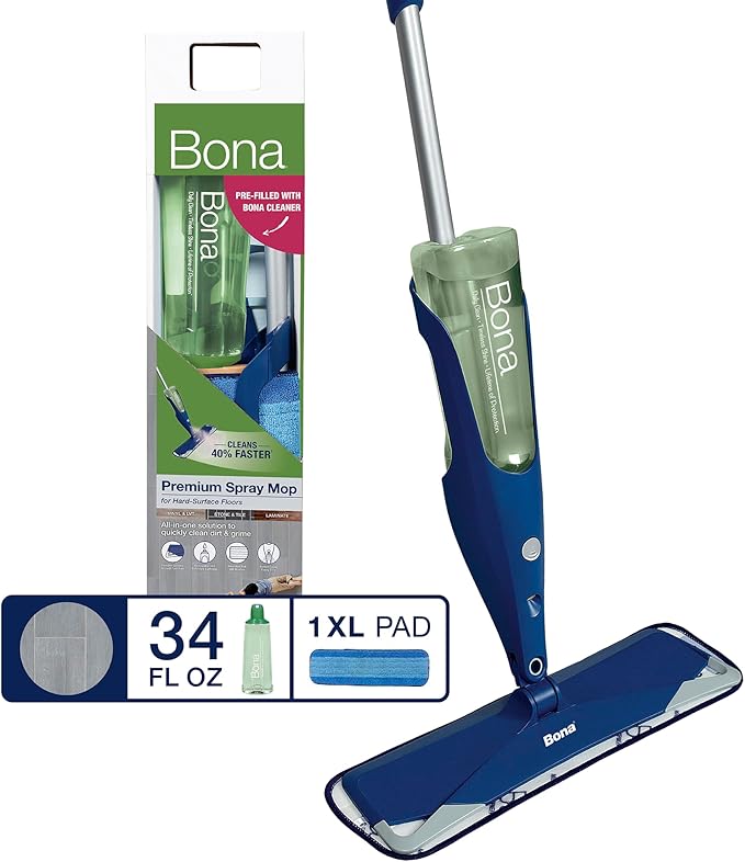 Bona Multi-Surface Floor Premium Spray Mop, For Stone Tile Laminate and Vinyl LVT/LVP