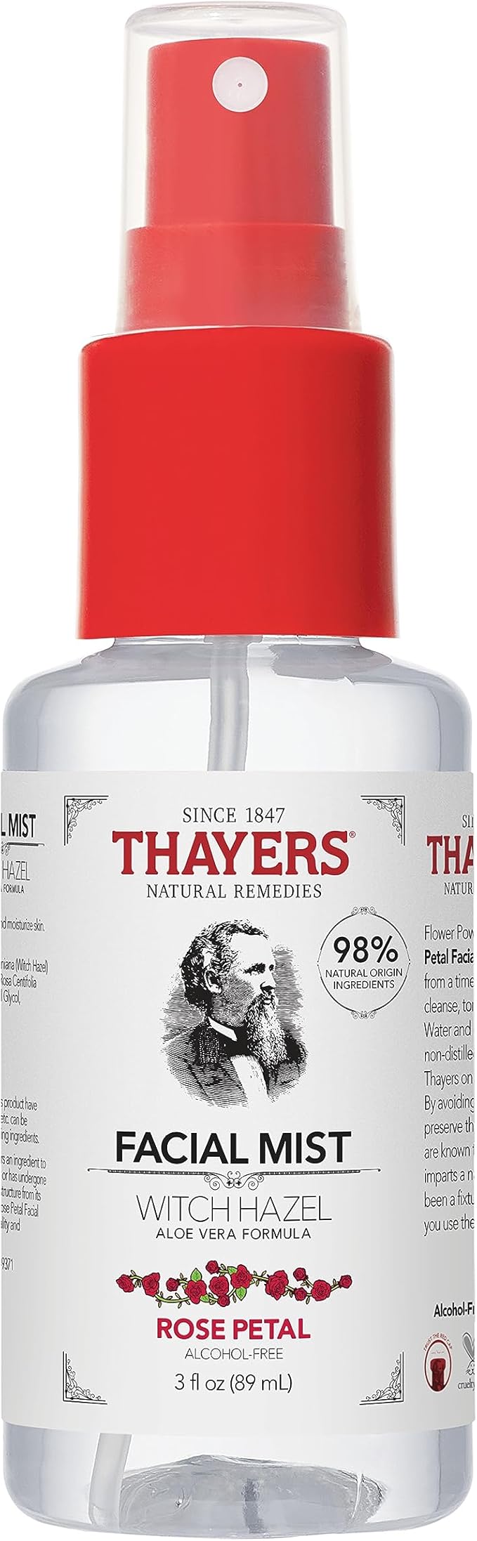 Thayers Rose Petal Witch Hazel Facial Mist Toner