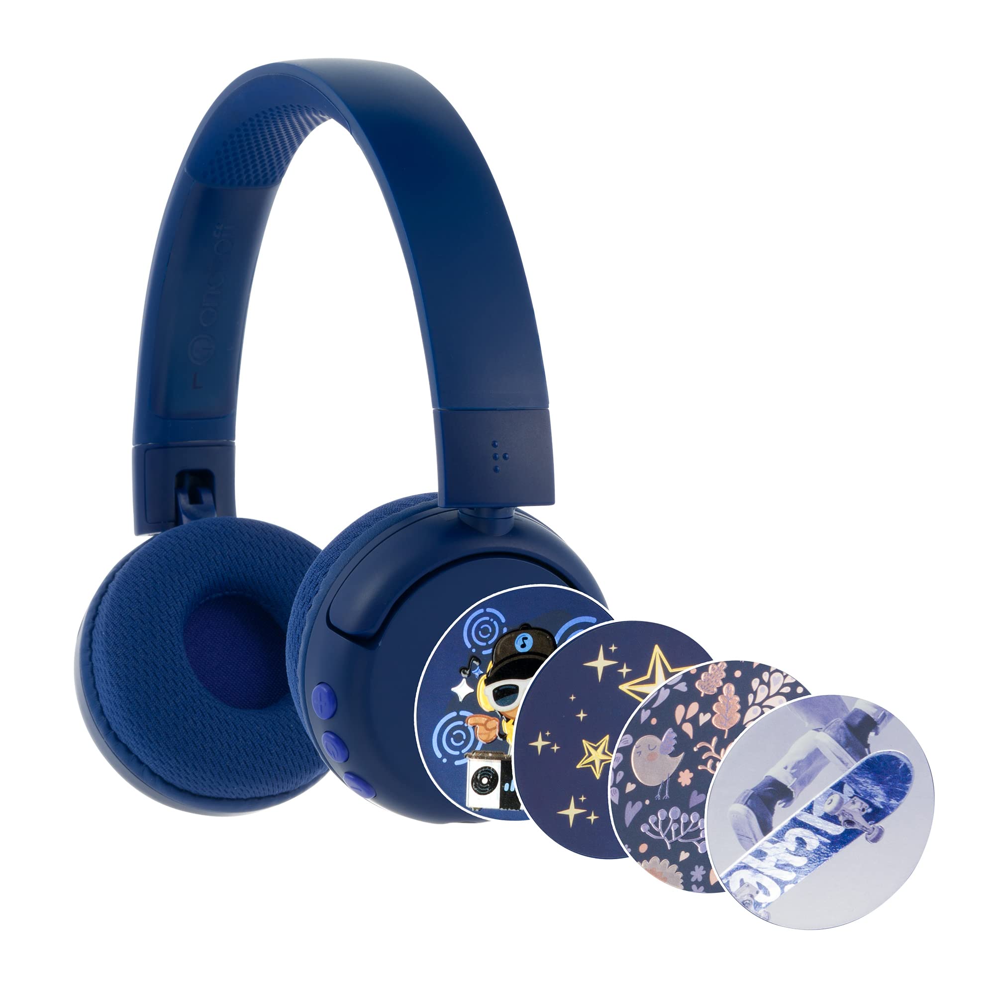 BuddyPhones POPFun Wireless Headset Deep Blue