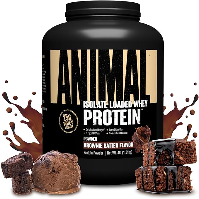 Animal Whey Protein Isolate 4 Pound / Brownie Batter