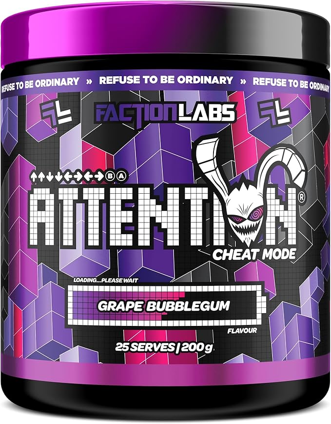 Faction Labs Attention Cheat Mode Grape Bubblegum 200g