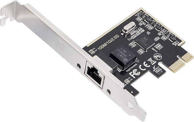 2.5 Gigabit Ethernet PCI Express Pci-e Network Controller Card 10/100/1000/25000 Mbps RJ45 LAN Adapter Converter For Desktop PC