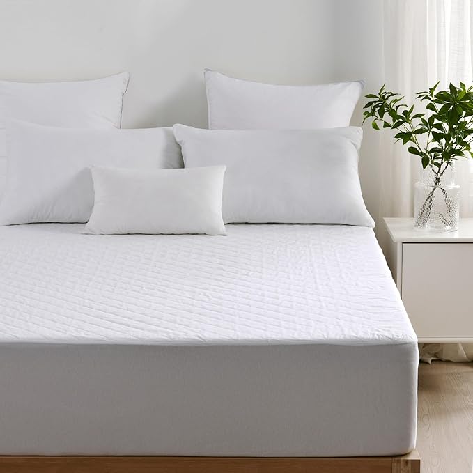 Dreamaker Cotton Quilted Waterproof Mattress Protector-Queen