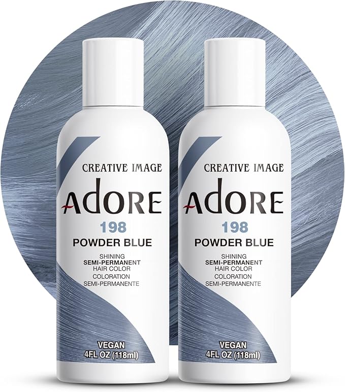 Adore Semi Permanent Hair Colour Powder Blue