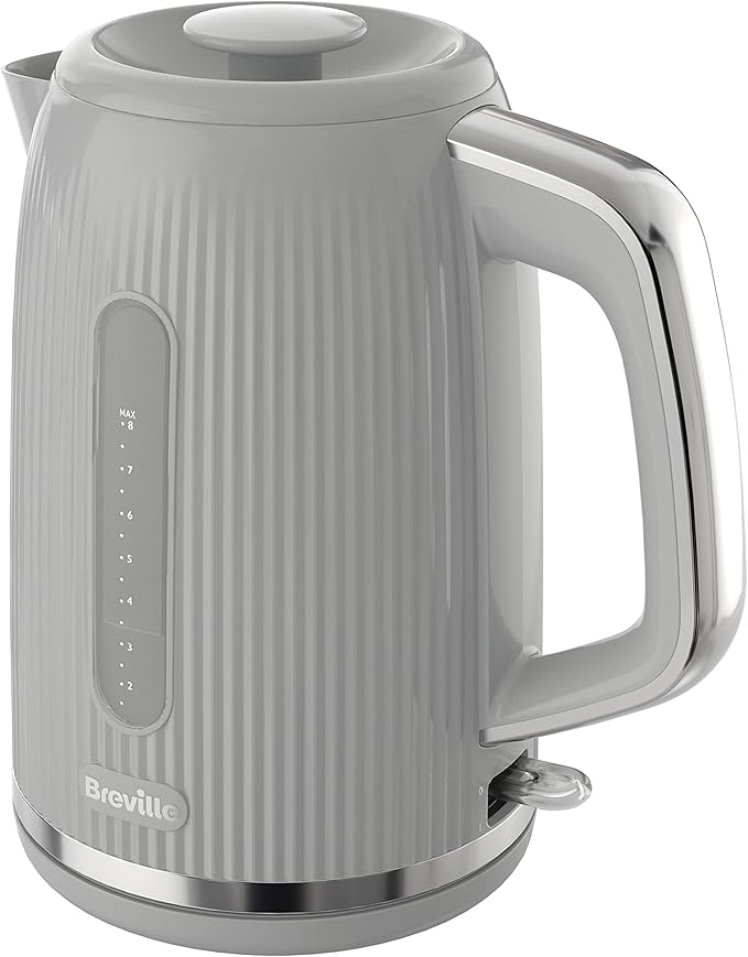 Breville Bold Vanilla Cream Electric Kettle | 1.7L | 3KW Fast Boil | Cream & Silver Chrome [VKT223]