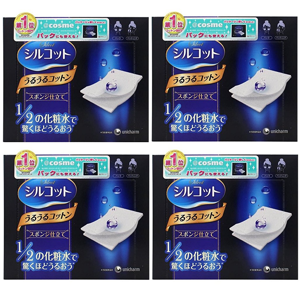 Unicharm - Silcot Sponge Touch Moisturizing Cotton Pads