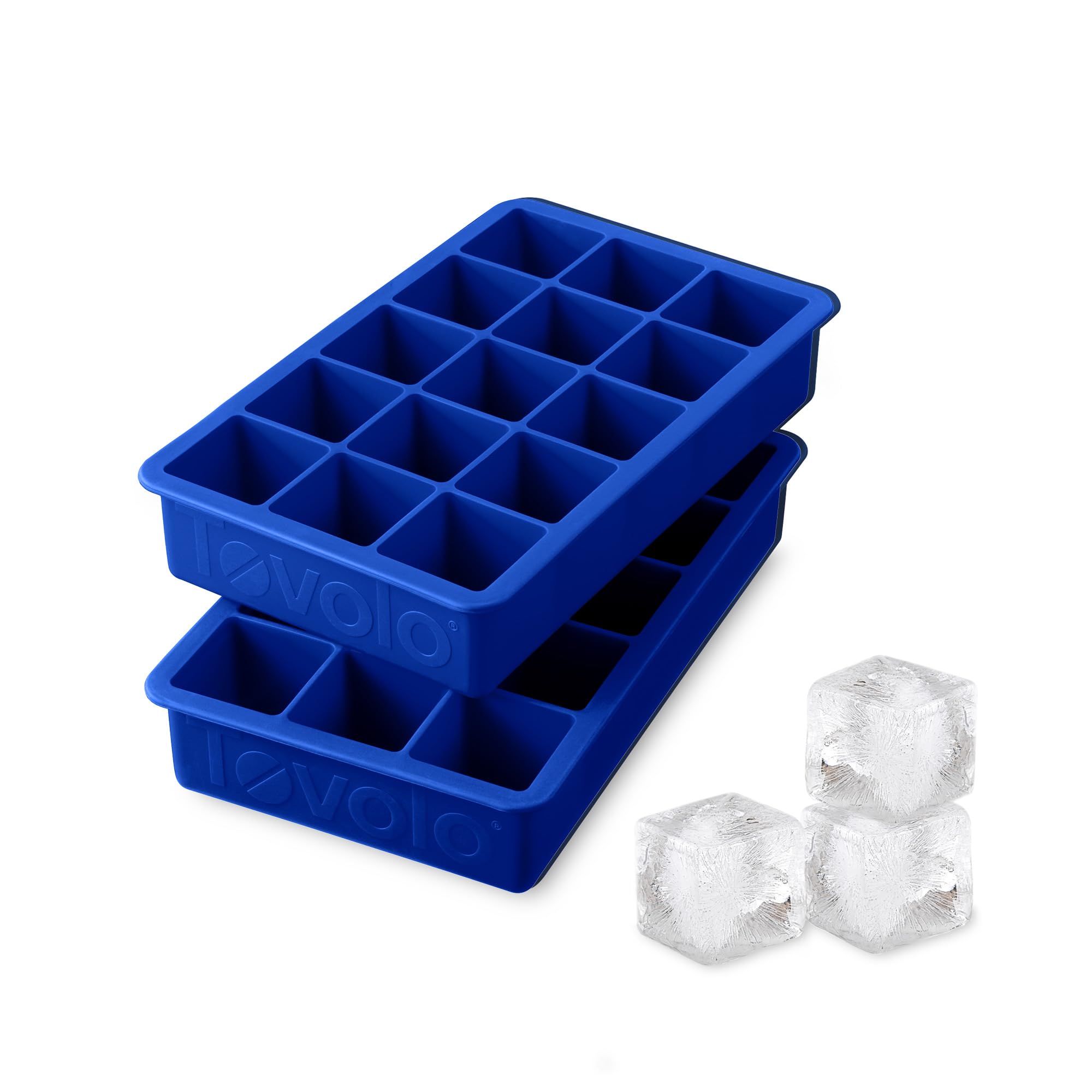 Tovolo - Perfect Cube Ice Tray Set of 2 Blue