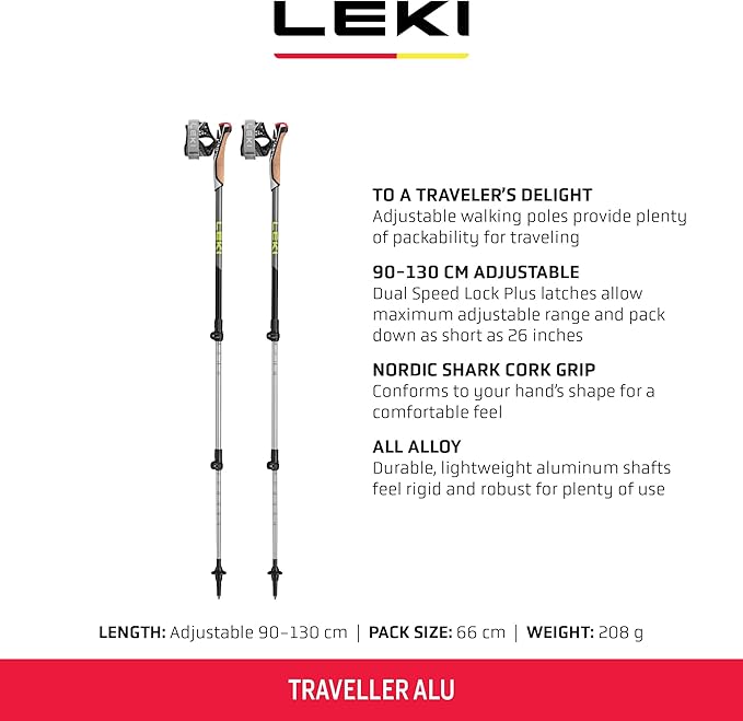 Leki Traveller Alu Nordic Walking Pole Pair