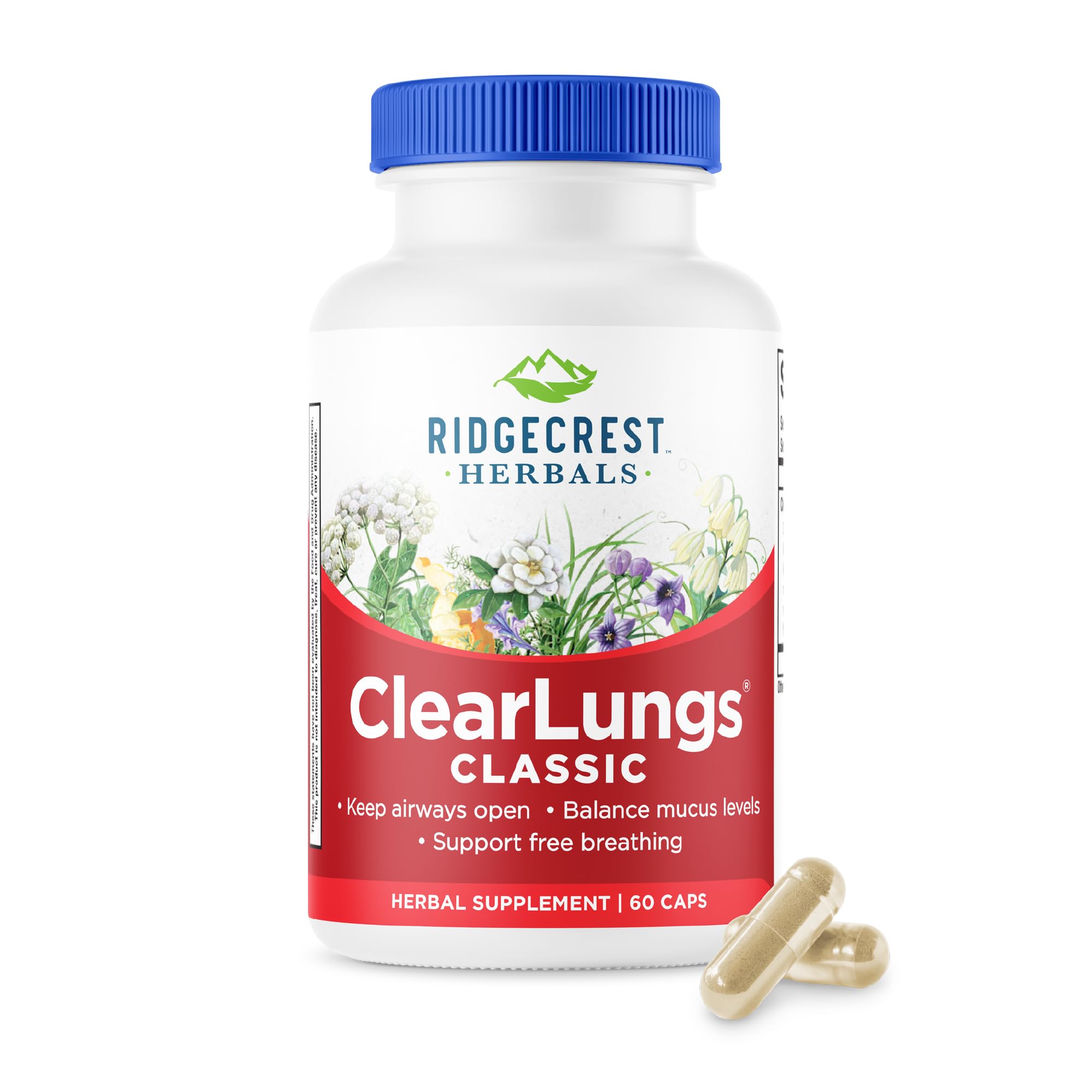 Ridgecrest Herbals ClearLungs, Vegan Capsules - 120 capsules