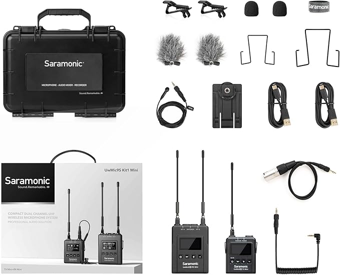 Saramonic UwMic9 Wireless Camcorder Microphone System Black