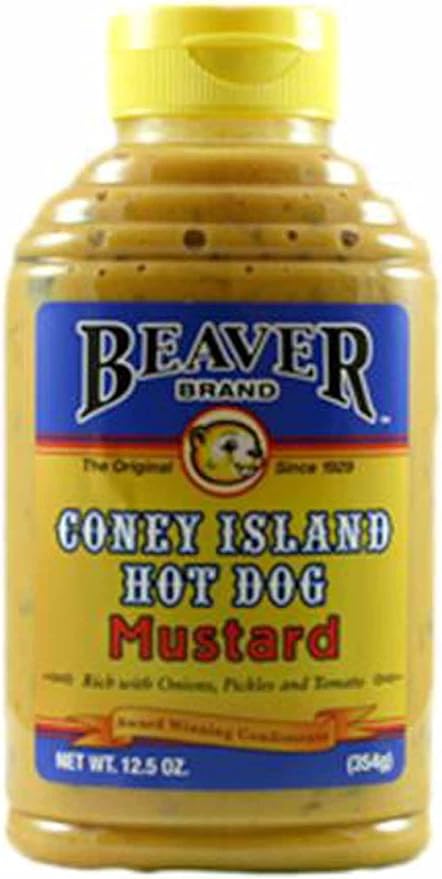 Beaver Coney Island Hot Dog Mustard 12.5 oz