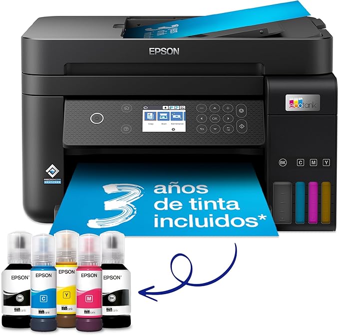 Epson EcoTank ET-3850 Multifunction Printer Silver One Size / EU Plug